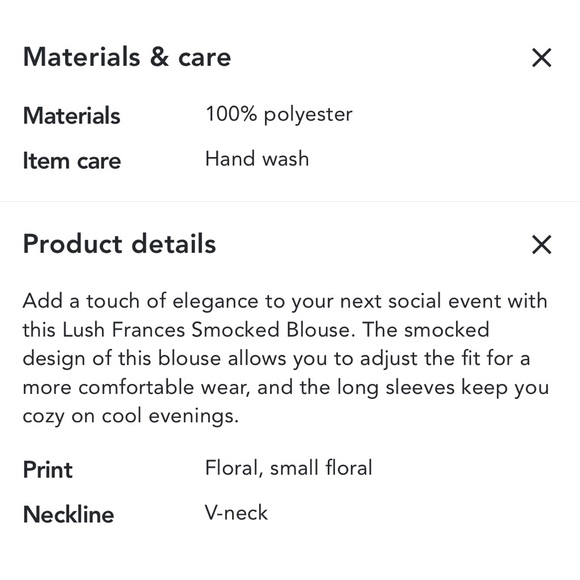 LUSH floral blouse, black & pink - Picture 11 of 11